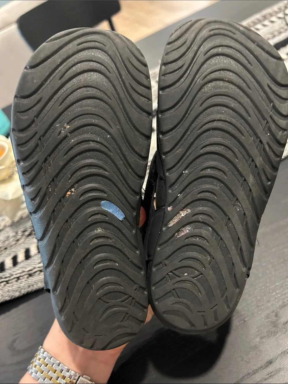 Nike Kids Black Slip-On Water Shoes Sunray Protect 2 toddler sandals